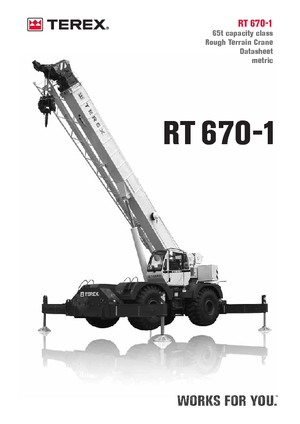 Macarale pentru teren accidentat Terex Bendini RT 670