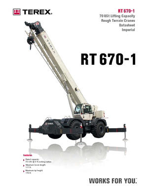 Macarale pentru teren accidentat Terex Bendini RT 670