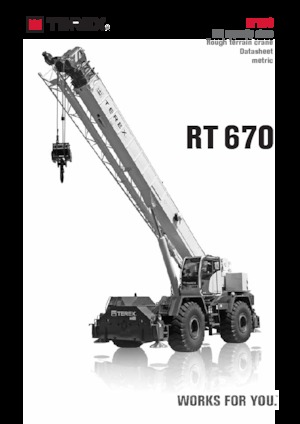 Macarale pentru teren accidentat TEREX CRANES RT 670