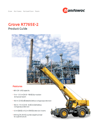 Macarale pentru teren accidentat Grove RT765E-2