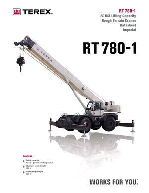 Macarale pentru teren accidentat Terex Bendini RT 780