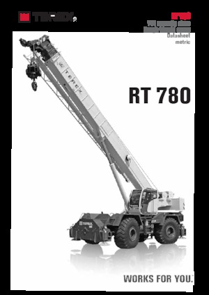 Macarale pentru teren accidentat TEREX CRANES RT 780