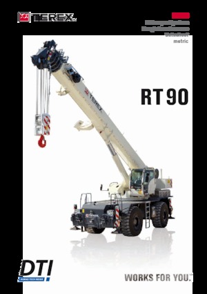 Macarale pentru teren accidentat TEREX CRANES RT 90