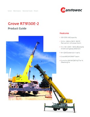 Macarale pentru teren accidentat Grove RT9130E-2