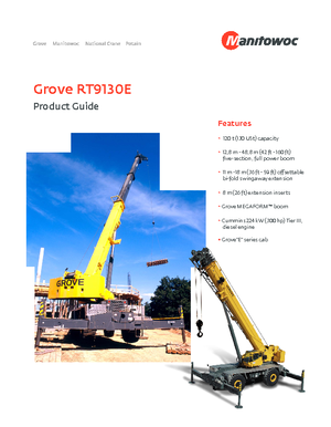 Macarale pentru teren accidentat Grove RT 9130 E (4x4x4)