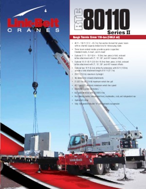 Macarale pentru teren accidentat Link-Belt RTC-80110 Series II