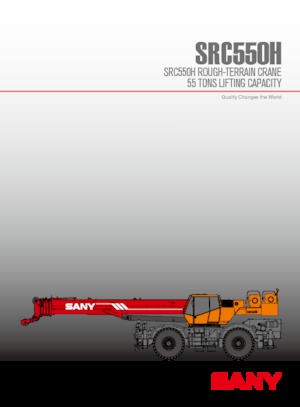 Macarale pentru teren accidentat Sany SRC550H