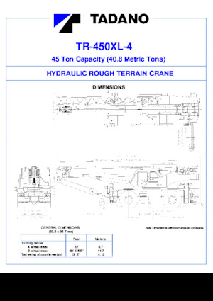 Macarale pentru teren accidentat Tadano TR-450XL