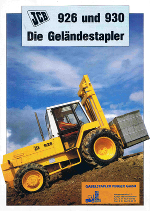 Încărcătoare cu furcă pentru teren accidentat JCB 926-2