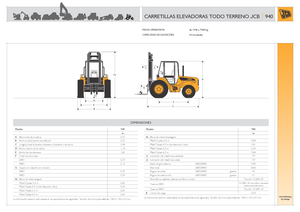 Încărcătoare cu furcă pentru teren accidentat JCB 940-4