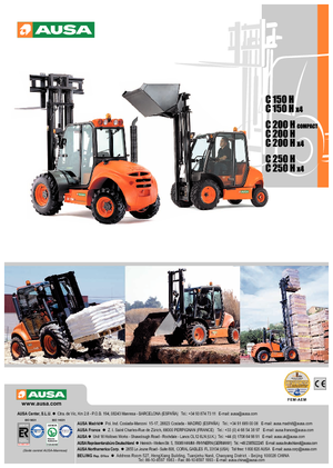 Încărcătoare cu furcă pentru teren accidentat Ausa C 250 H x 4