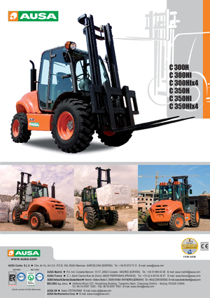 Încărcătoare cu furcă pentru teren accidentat Ausa C 300 H x 4