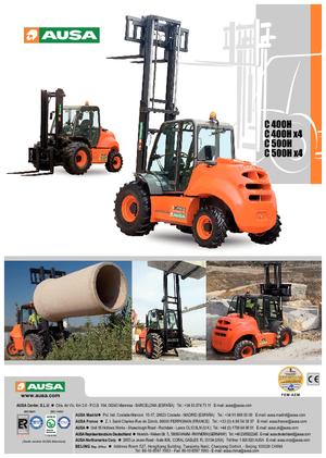 Încărcătoare cu furcă pentru teren accidentat Ausa C 500 H