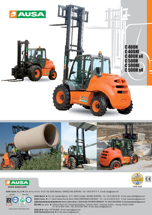 Încărcătoare cu furcă pentru teren accidentat Ausa C 500 H