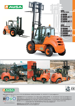 Încărcătoare cu furcă pentru teren accidentat Ausa C 500 H