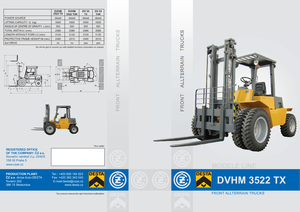 Încărcătoare cu furcă pentru teren accidentat Desta DVHM 3522 TX