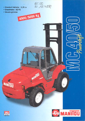 Încărcătoare cu furcă pentru teren accidentat Manitou MC 40 CP