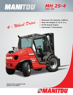 Încărcătoare cu furcă pentru teren accidentat Manitou MH 25-4T Buggie