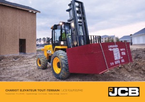 Încărcătoare cu furcă pentru teren accidentat JCB 926