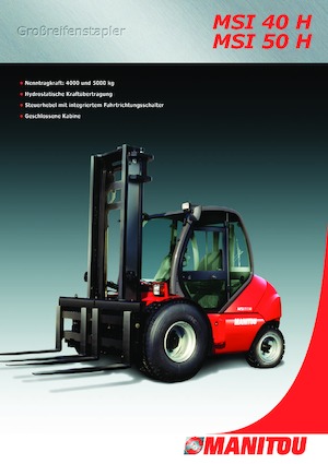 Încărcătoare cu furcă pentru teren accidentat Manitou MSI 50 H