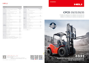 Încărcătoare cu furcă pentru teren accidentat Heli CPCD25