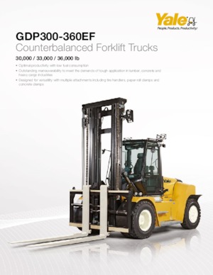 Încărcătoare cu furcă pentru teren accidentat Yale GDP360EF