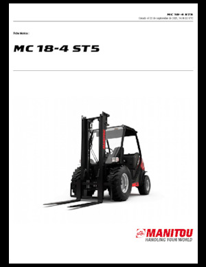 Încărcătoare cu furcă pentru teren accidentat Manitou MC 18-4