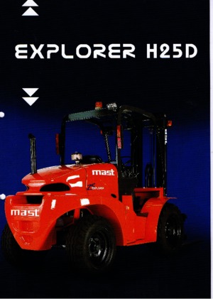 Încărcătoare cu furcă pentru teren accidentat Mast Explorer H 25 D