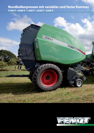 Prese de balotat rotunde Fendt 1250 F