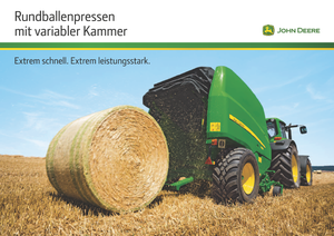 Prese de balotat rotunde John Deere 864