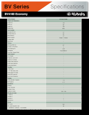 Prese de balotat rotunde Kubota BV4160 Econo