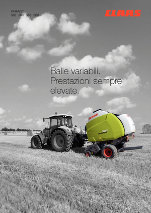 Prese de balotat rotunde Claas Variant 365 RC Pro