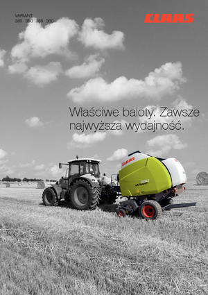 Prese de balotat rotunde Claas Variant 365 RC Pro