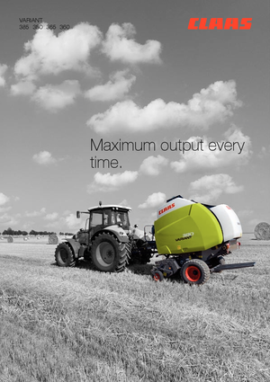 Prese de balotat rotunde Claas Variant 365 RC Pro