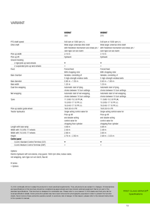 Prese de balotat rotunde Claas Variant 370