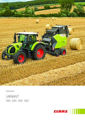 Prese de balotat rotunde Claas Variant 560 RF