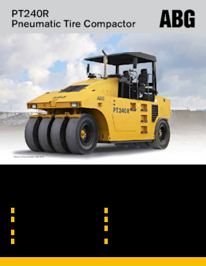 Cilindri compactori pe pneuri Volvo ABG PT240R 