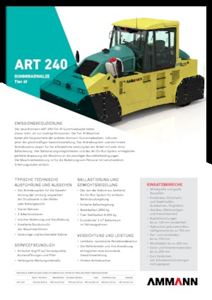 Cilindri compactori pe pneuri Ammann ART 240