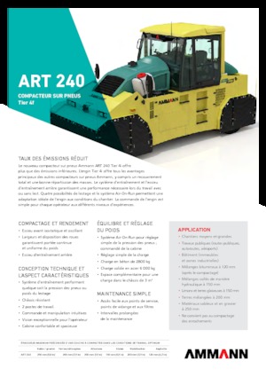 Cilindri compactori pe pneuri Ammann ART 240