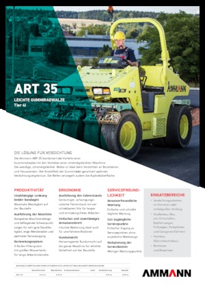 Cilindri compactori pe pneuri Ammann ART 35