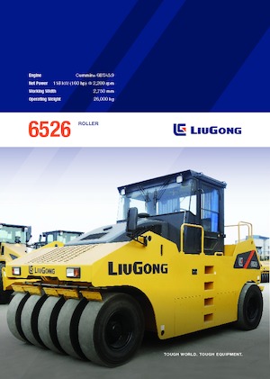 Cilindri compactori pe pneuri Liugong 6526