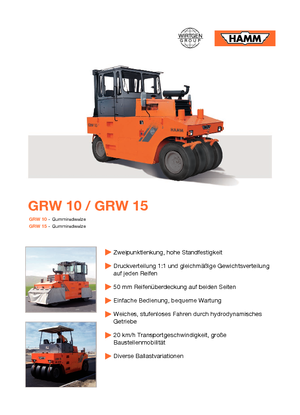 Cilindri compactori pe pneuri Hamm GRW 10