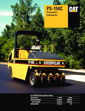 Cilindri compactori pe pneuri Caterpillar PS 150