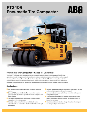 Cilindri compactori pe pneuri Volvo PT240R