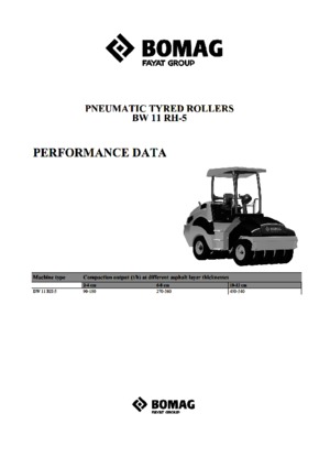 Cilindri compactori pe pneuri Bomag BW 11 RH 5