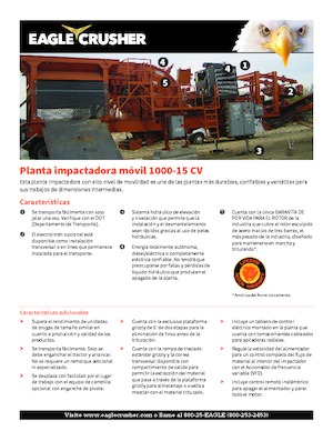 Stații de reciclare moloz Eagle Crusher 1000-15 CV