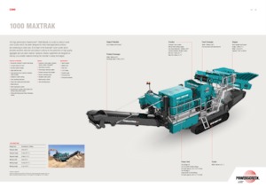 Stații de reciclare moloz Powerscreen 1000 Maxtrak