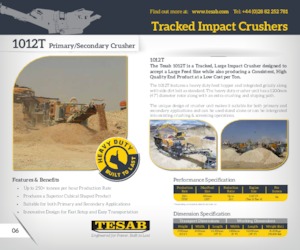 Stații de reciclare moloz Tesab 1012T 