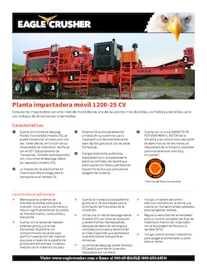 Stații de reciclare moloz Eagle Crusher 1200-25 CV