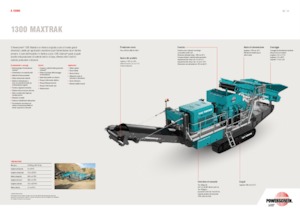 Stații de reciclare moloz Powerscreen 1300 Maxtrak